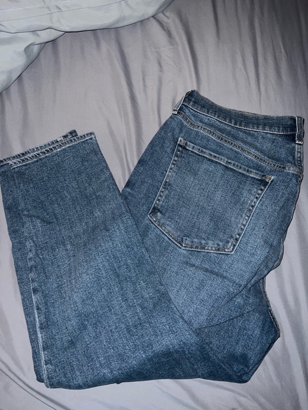 Old Navy Dark Blue Straight-Leg Jeans